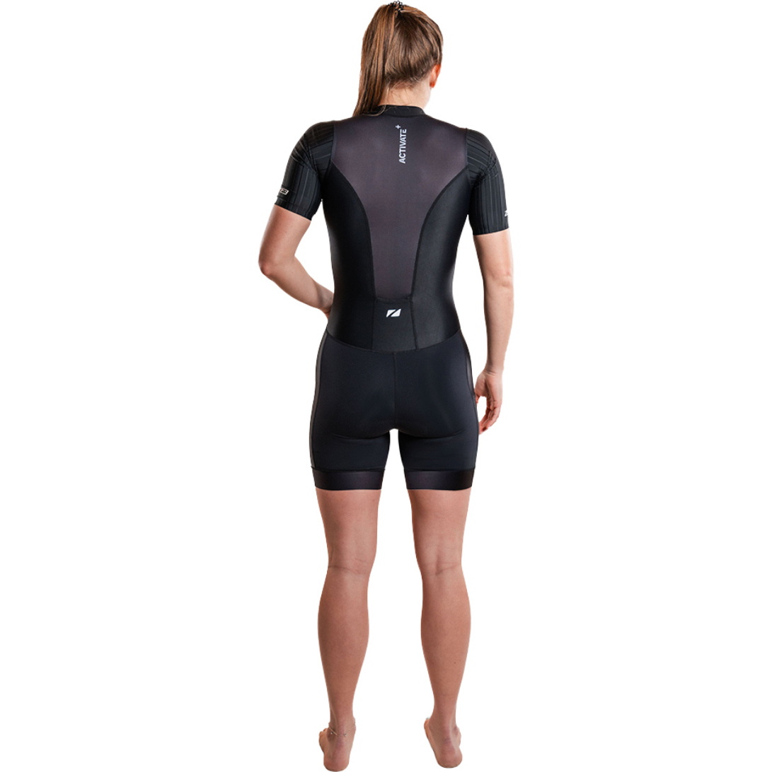 2026 ZONE3 Womens Activate+ Short Sleeve Trisuit TS26WACTP101 - Black